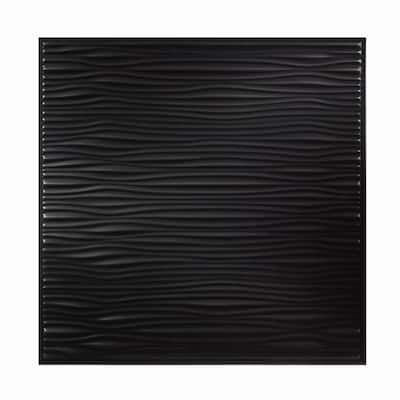 Genesis Drifts Black 2x2 ft Lay-in Ceiling Tiles