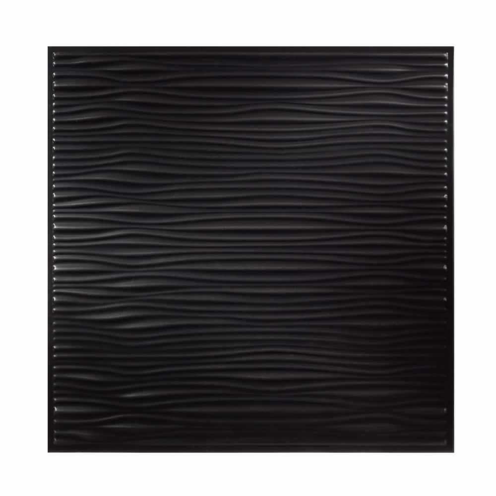 Genesis Drifts Black 2x2 ft Lay-in Ceiling Tiles