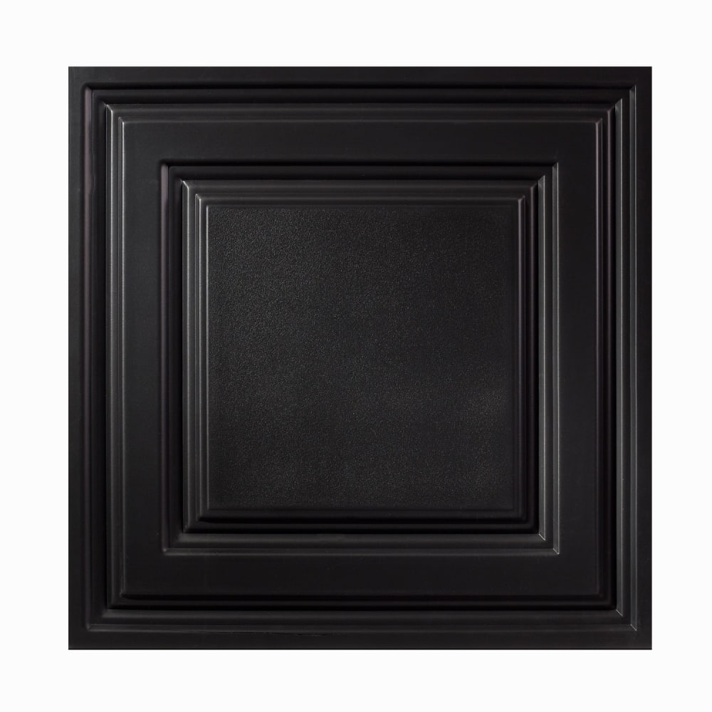 Genesis Icon Relief Black 2 x 2 ft. Lay-in Ceiling Tile