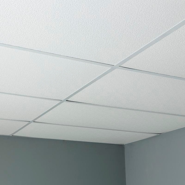 Genesis Easy Installation Stucco Pro Revealed Edge LayIn White Ceiling Tile/Ceiling Panel