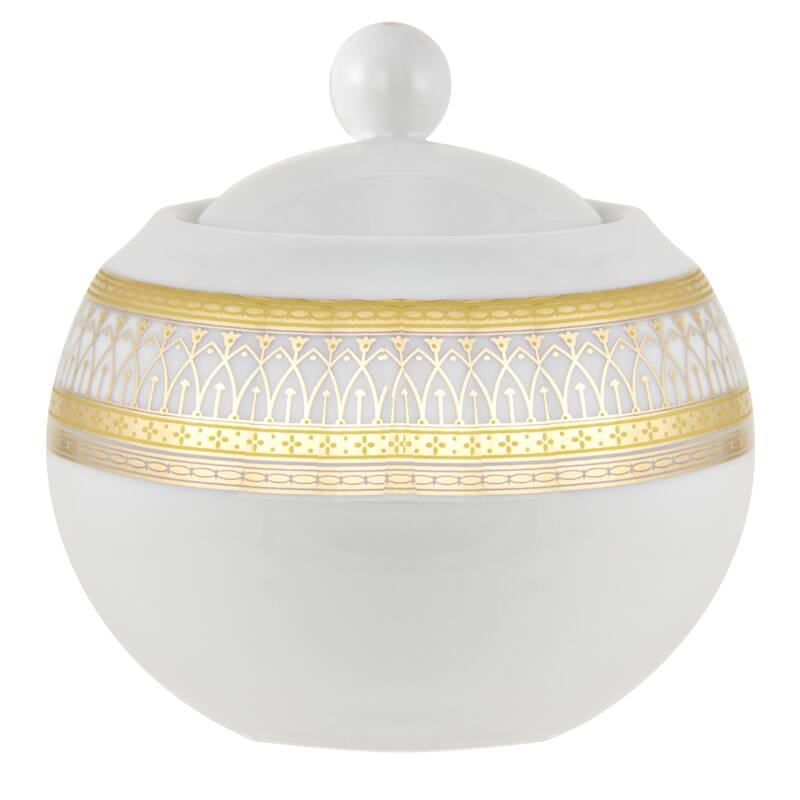 10 Strawberry Street Iriana Gold Covered Sugar