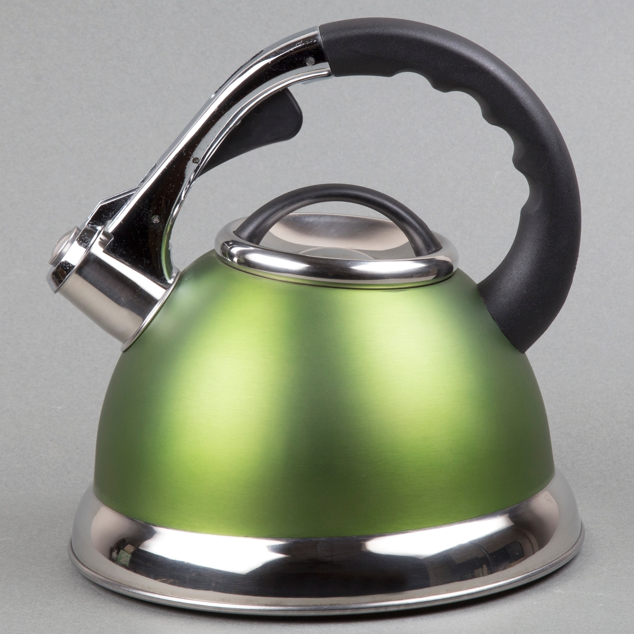 Creative Home Camille 3.0 Quart Stainless Steel Whistling Tea Kettle with  Aluminum Capsulated Bottom, Opaque Chartreuse Color - On Sale - Bed Bath &  Beyond - 10669169