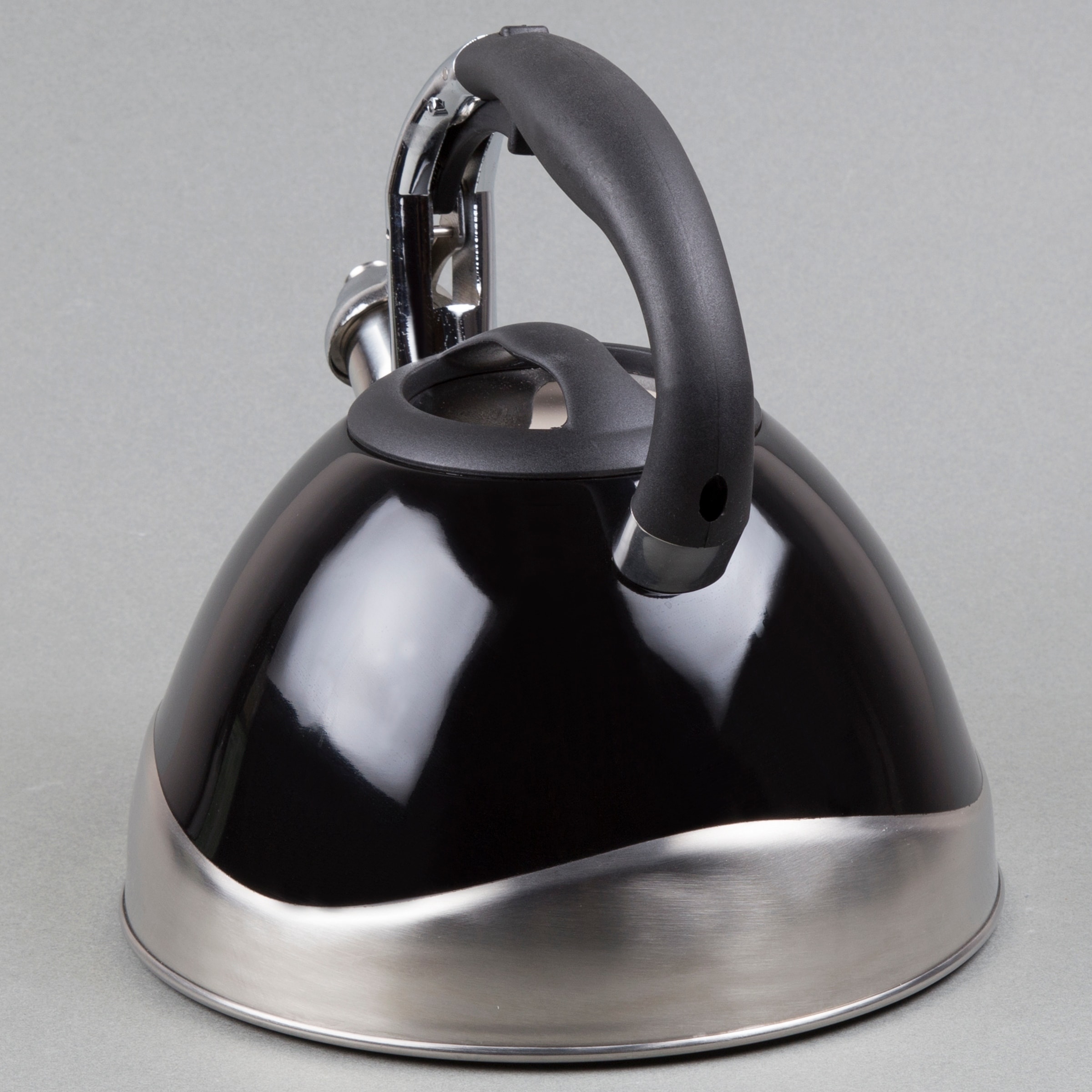 Creative Home Crescendo 3.1 Quart Stainless Steel Whistling Tea Kettle with  Aluminum Capsulated Bottom, Black Color - On Sale - Bed Bath & Beyond -  10669175