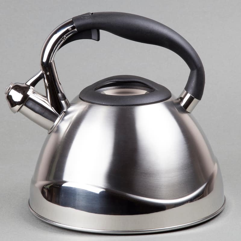 Creative Home Crescendo 3.1 Quart Stainless Steel Whistling Tea Kettle with Aluminum Capsulated Bottom