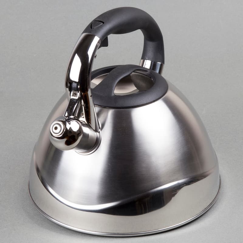 Creative Home Crescendo 3.1 Quart Stainless Steel Whistling Tea Kettle with Aluminum Capsulated Bottom