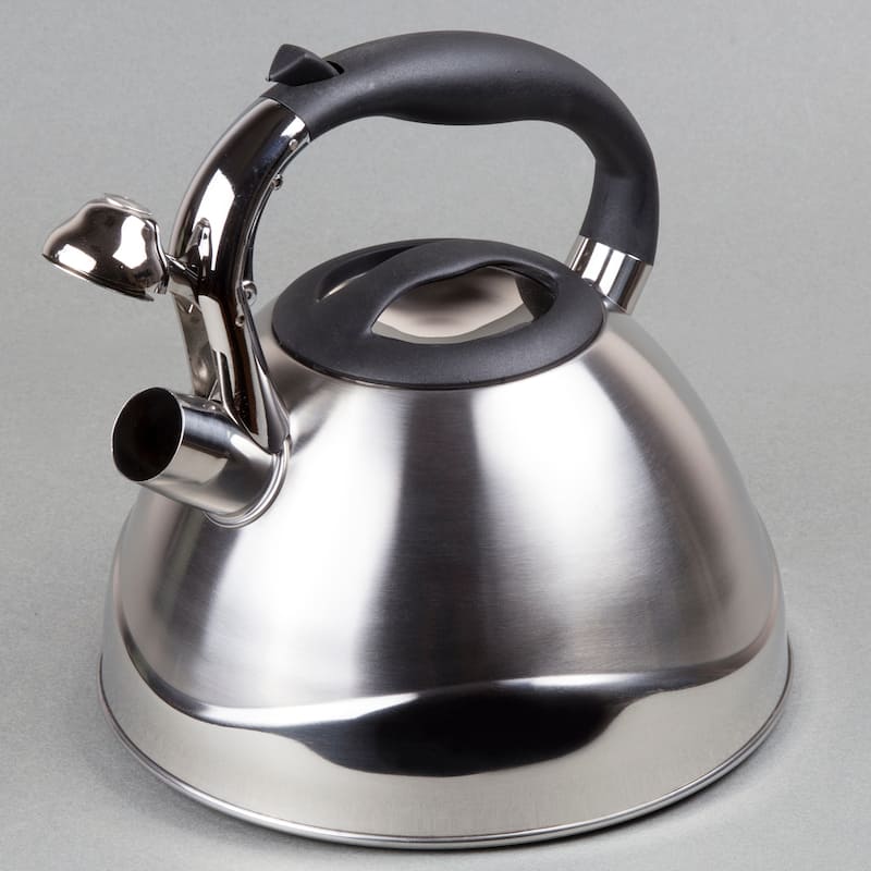 Creative Home Crescendo 3.1 Quart Stainless Steel Whistling Tea Kettle with Aluminum Capsulated Bottom