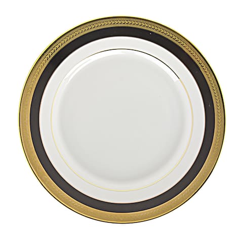 10 Strawberry Street Sahara Black Bread and Butter Plate (Set of 6)