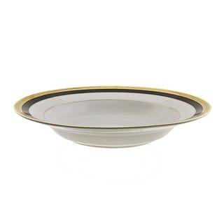 10 Strawberry Street Sahara Black Rim Soup (Set of 6)