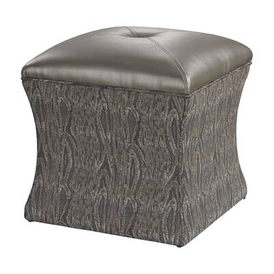 Luxe Green Tufted Ottoman