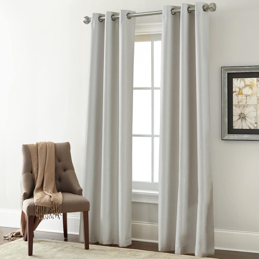 Modern Threads Textured Blackout Curtain Panel Pair - 37 x 84 - 37 x 84