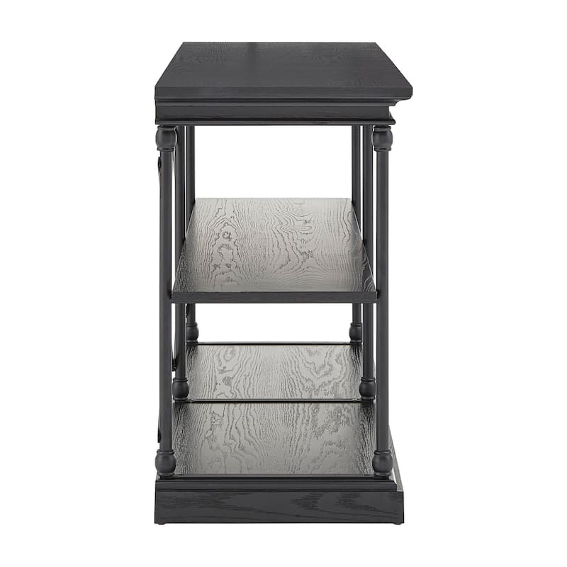 Barnstone Cornice Iron and Wood Entryway Console Table by iNSPIRE Q Artisan