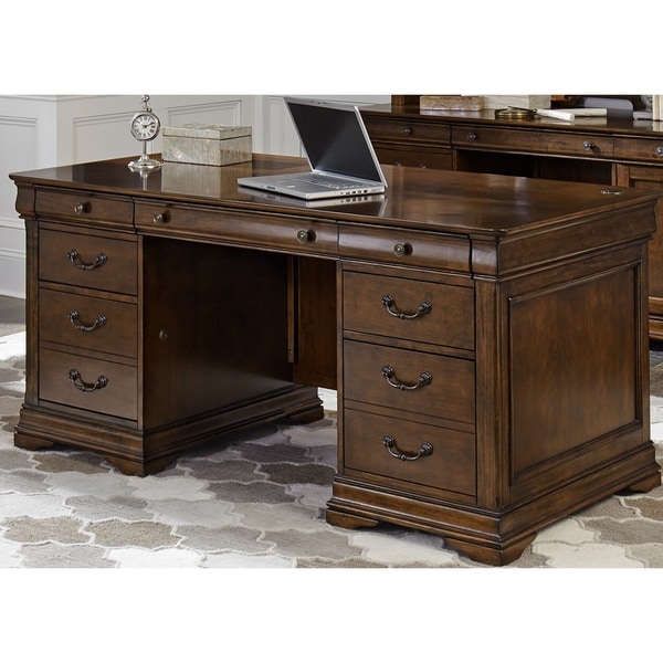 Chateau Valley Brown Cherry Jr. Executive Desk