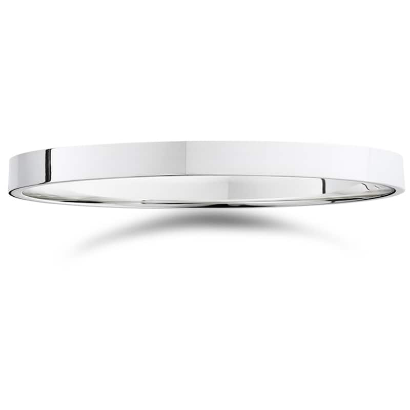 14k White Yellow and Rose Gold 2mm Flat Plain Band - 4 - White