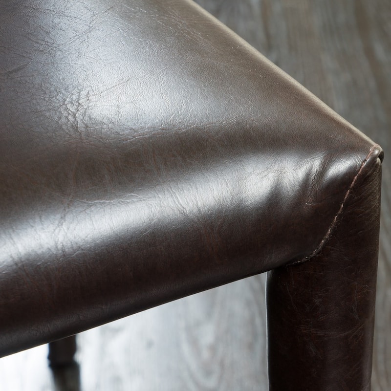 Comstock Bonded Leather Stackable Dining Chairs (Set of 4) by Christopher Knight Home