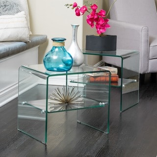 Ramona Glass End Table Christopher Knight