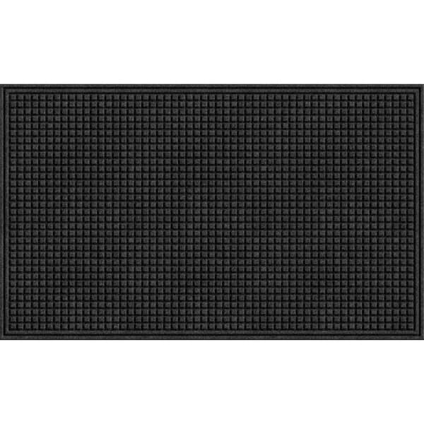 Outdoor Front Door Mat Checkerboard Yvan Polypropylene Rubber Rug