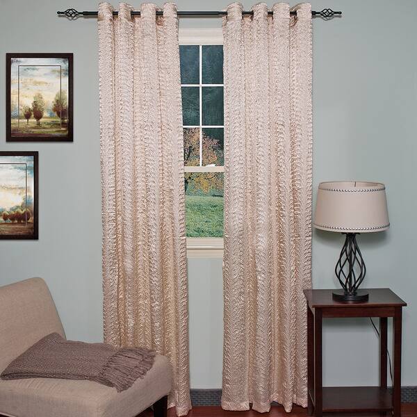 Shop Elegant Faux Crushed Satin Window Curtain Waterfall Valance