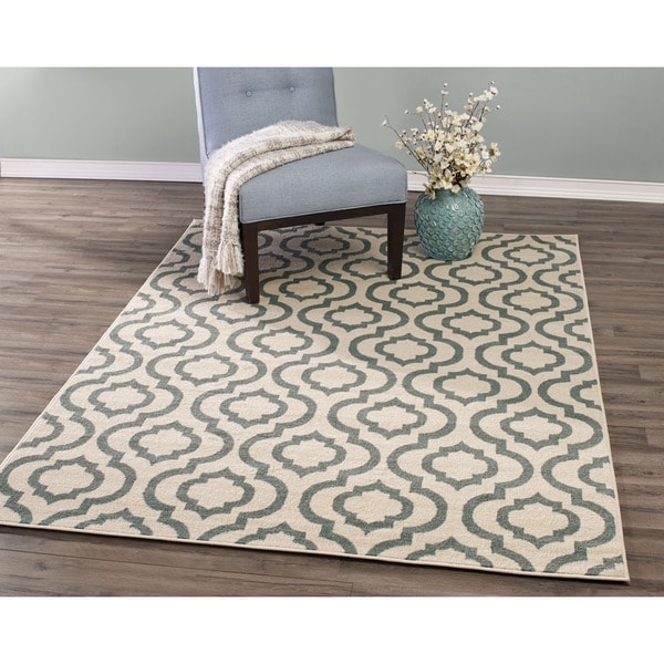 Contemporary Moroccan Trellis Area Rug (7'10 x 9'10) Free Shipping