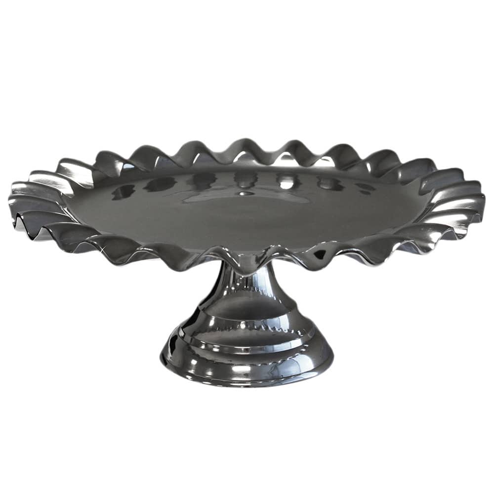 Casa Cortes 14 Inch Aluminum Cake Stand
