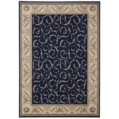 Nourison Somerset Traditional Bordered Floral Area Rug