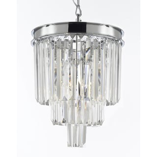 Odeon Glass Fringe 3-Light Crystal Chandelier Pendant