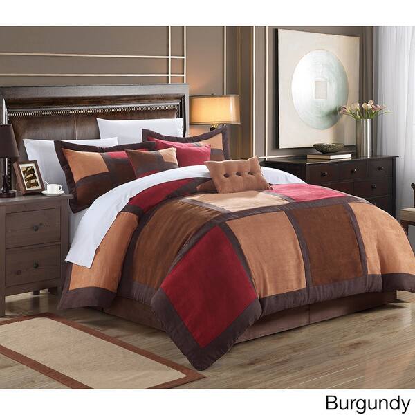 Shop Dillard 7 Piece Microsuede Patchwork Comforter Set Free