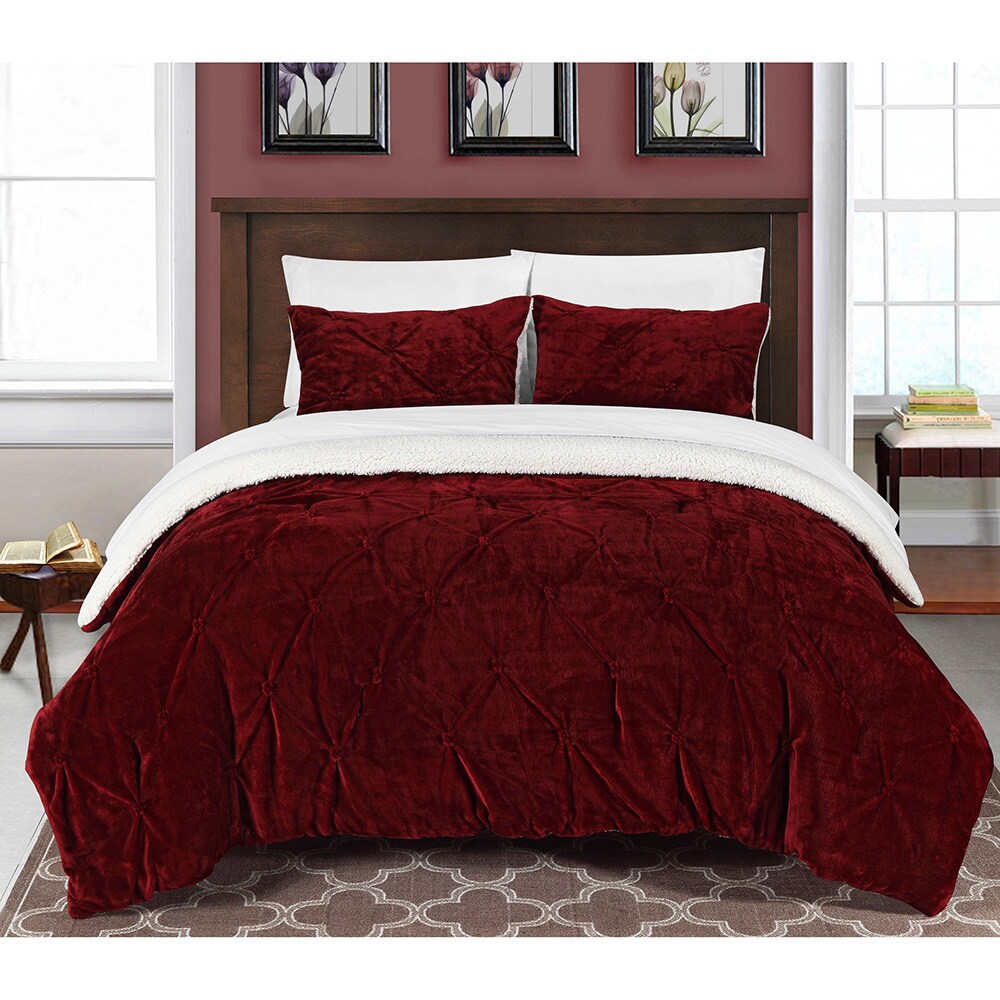 Shop Gracewood Hollow Audet Ruffled And Lined 3 Piece Comforter