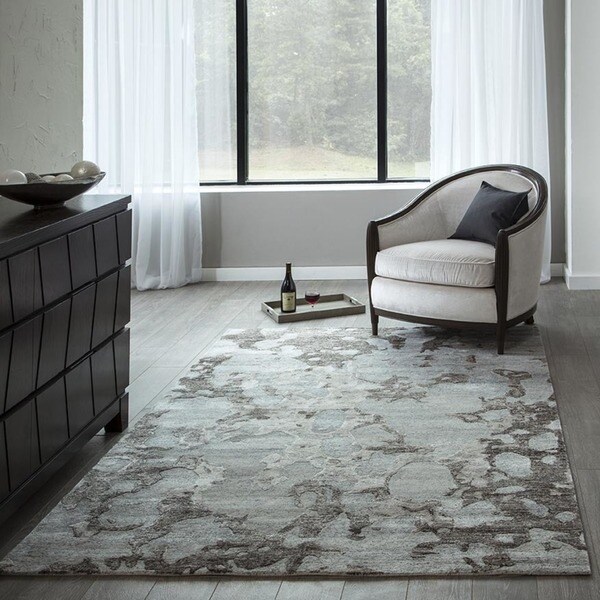 Momeni Millennia Grey Hand-Tufted Viscose Rug - 8'6" x 11'6"