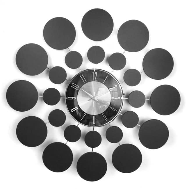 Mid Century Modern Wooden 20-inch Starburst Clock