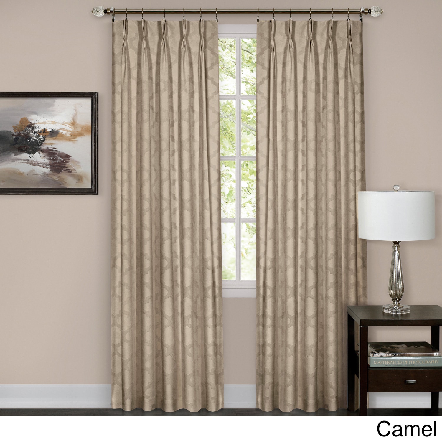 Shop Achim Windsor Pinch Pleat Curtain Panel Free Shipping On