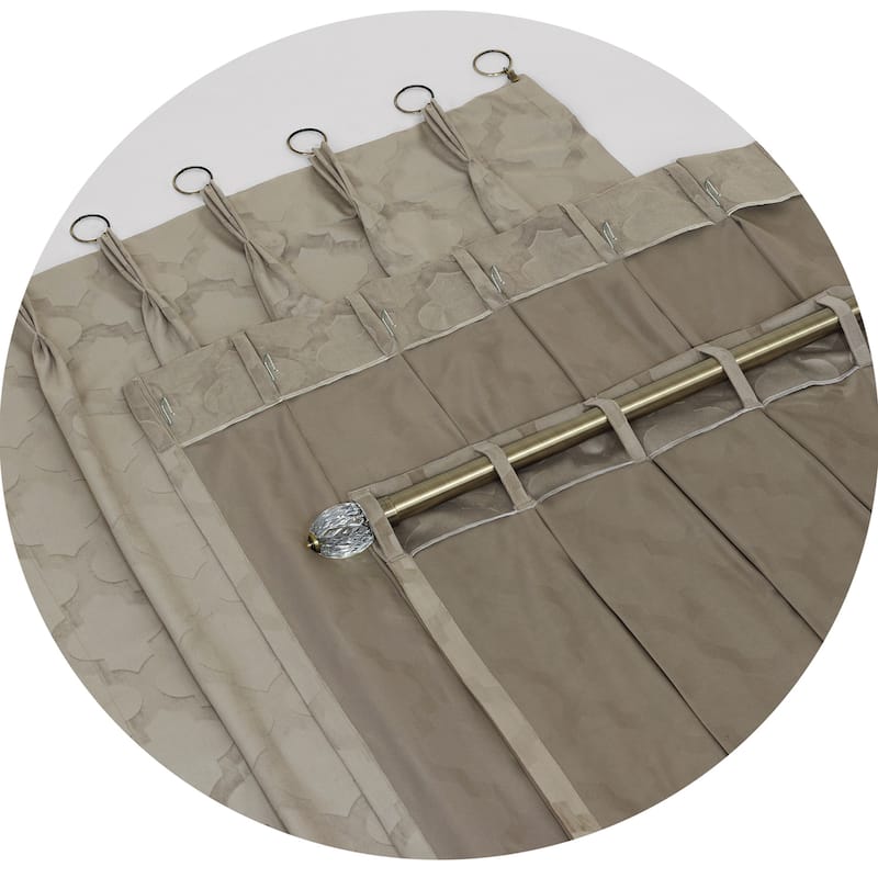 Achim Windsor Pinch Pleat Curtain Panel