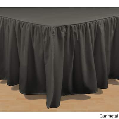 Brielle Essential Solid Color 15-inch Bed Skirt