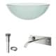 preview thumbnail 4 of 11, VIGO Crystalline Glass Vessel Sink and Titus Wall Mount Faucet Set