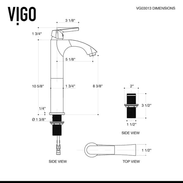 Shop Vigo Crystalline Glass Vessel Bathroom Sink Set With Linus