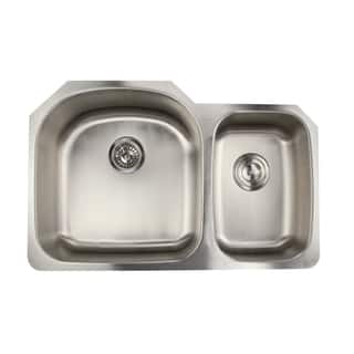 Undermount Kitchen Sinks Clearance Liquidation Online At Clearance 16 Gauge Double Bowl Undermount Kitchen Sink In 70 30 Ratio With Drains