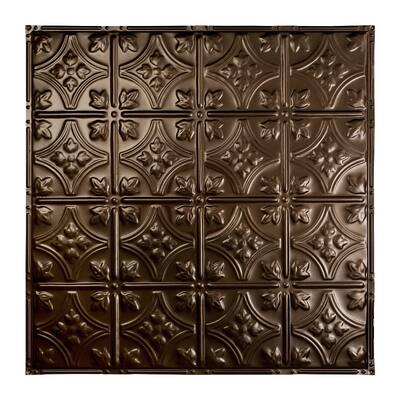 Great Lakes Tin Hamilton Bronze Burst 2-foot x 2-foot Nail-Up Ceiling Tile