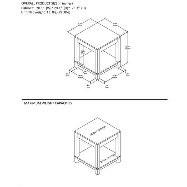 Porch & Den Greenough Commerce Black Wood End Table Bed Bath & Beyond