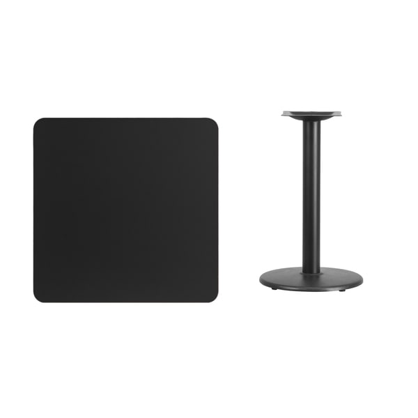 30 Inch Square Laminate Table Top With 18 Round Height 30 Inch Square Laminate Table Top With 18 Round Height Base