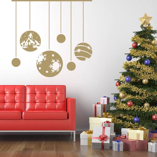 Christmas Ornaments Christmas Wall Decal - Overstock - 10673661