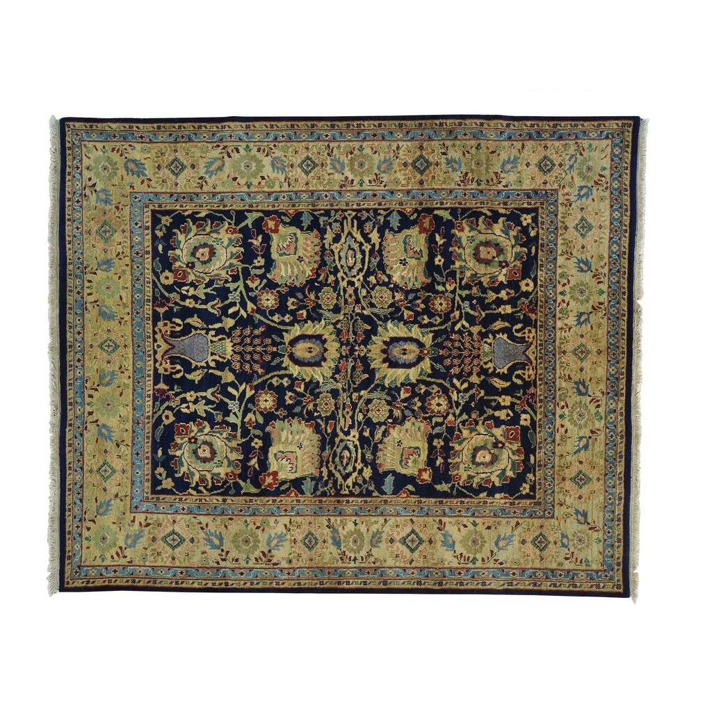 Handmade Rajasthan Thick and Plush Tabriz Design Area Rug