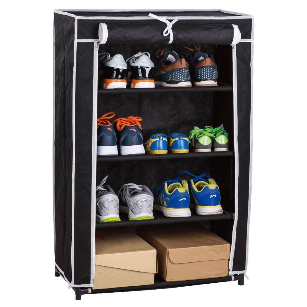 4 Tier Roll-up Shoe Closet
