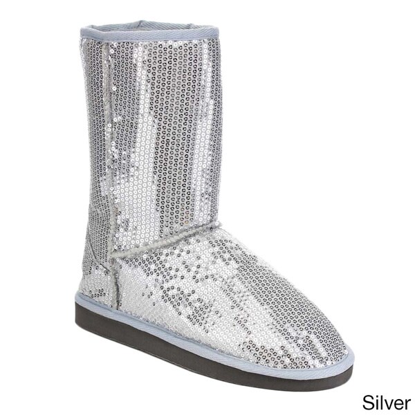 women's glitter winter boots