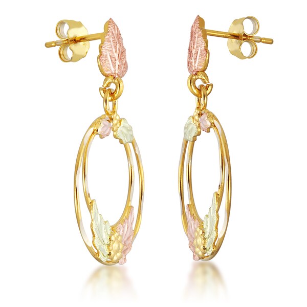 black hills gold dangle earrings