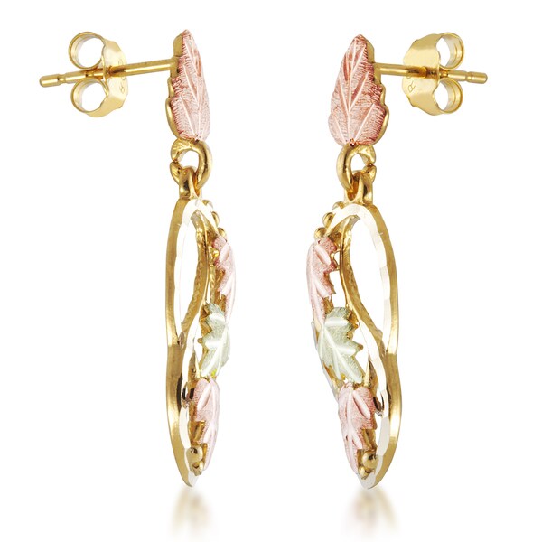 black hills gold dangle earrings