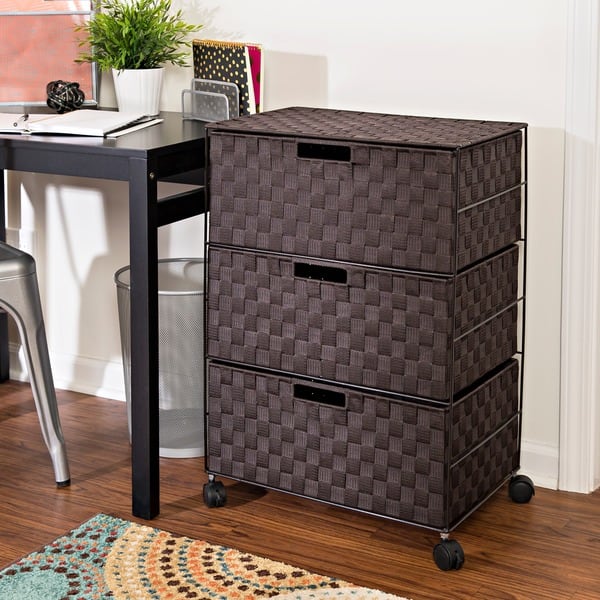 Shop Honey Can Do 3 Drawer Chest With Wheels Free Shipping Today