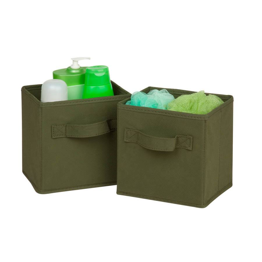 Honey-Can-Do 6-pack mini non-woven foldable cube- green