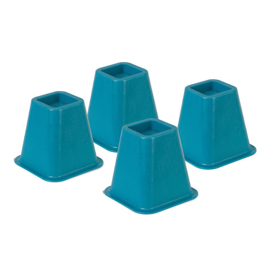 Honey-Can-Do bed risers - blueset of 4