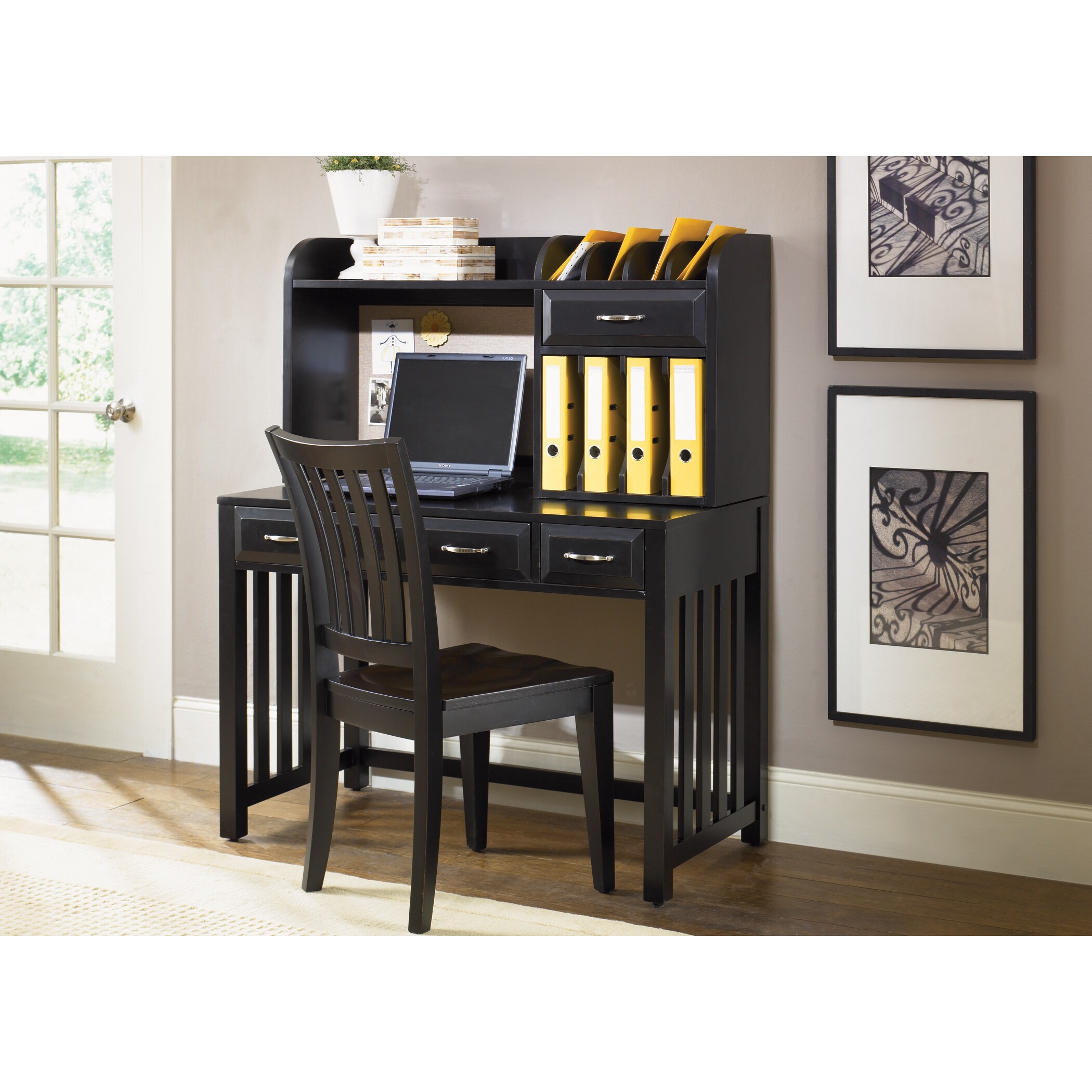 Shop Liberty Hampton Bay Black Writing Desk Overstock 10676057