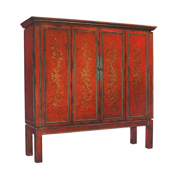 Sterling Durham Red Finish Television Case Overstock 10676090