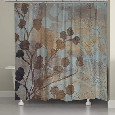Laural Home Bronze Gold Spa Shower Curtain